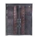High-Quality Carved Aluminum Wood Armored Door - New Design1