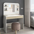 Slaapkamermeubels LED LICHT Hot Sale White Color Optionele opslag Dressoir make -up make -up ijdelheid kaptafel met LED1