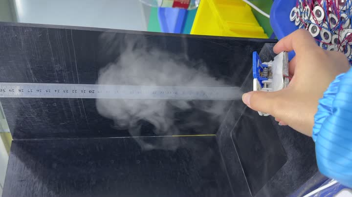 Teste de Efeito de Atomização do Atomizador Médico