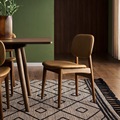Uniek ontwerp commercieel meubels café hout en touw handgemaakte stoelen voor restaurant1