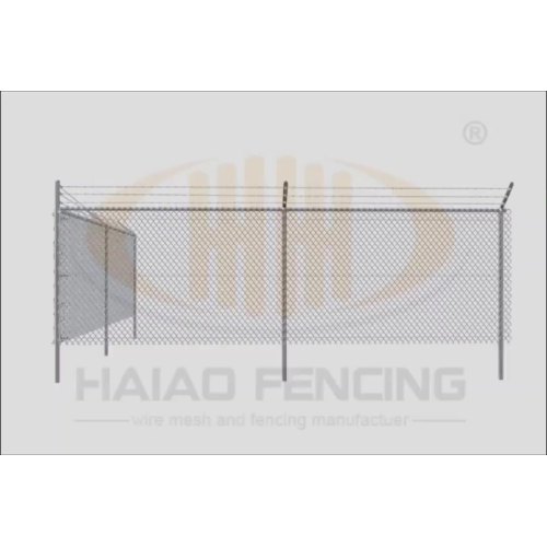 Haiao fencing wholesale used 6ft galvanized 9 gauge colored weaving metal galvanized chain link fence rolls1