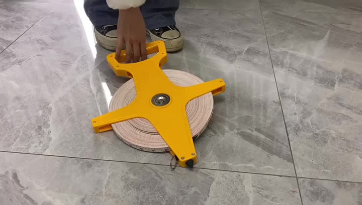 100m open reel steel tape measure