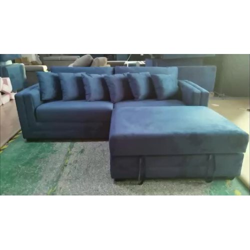 L shaped fabric sofa