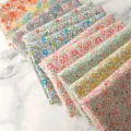 145x50cm Floral Summer Poplin Cotton Sewing Fabric DIY Children's Wear Cloth Make Baby Dress Decoration Home 160g/m