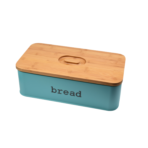 bread box with bamboo board