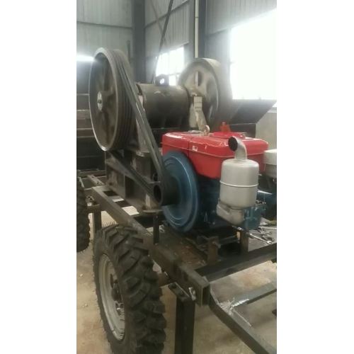 diesel jaw crusher working