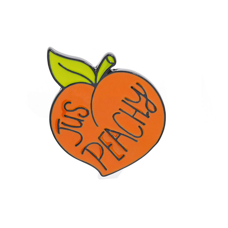 customized peach brooch customized peach brooch