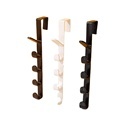 5-Segment Plastic Non-Marking Rag Hanging Towel Rack Organizer with Adhesive Hooks for Kitchen Walls1