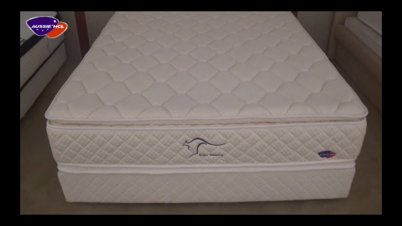 Lifestyle sleepwell double pillow top sleep rest hilton comfort cuddle 5 star hotel mattress matelas with super soft foam1