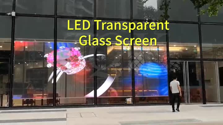 LED -Glas transparent