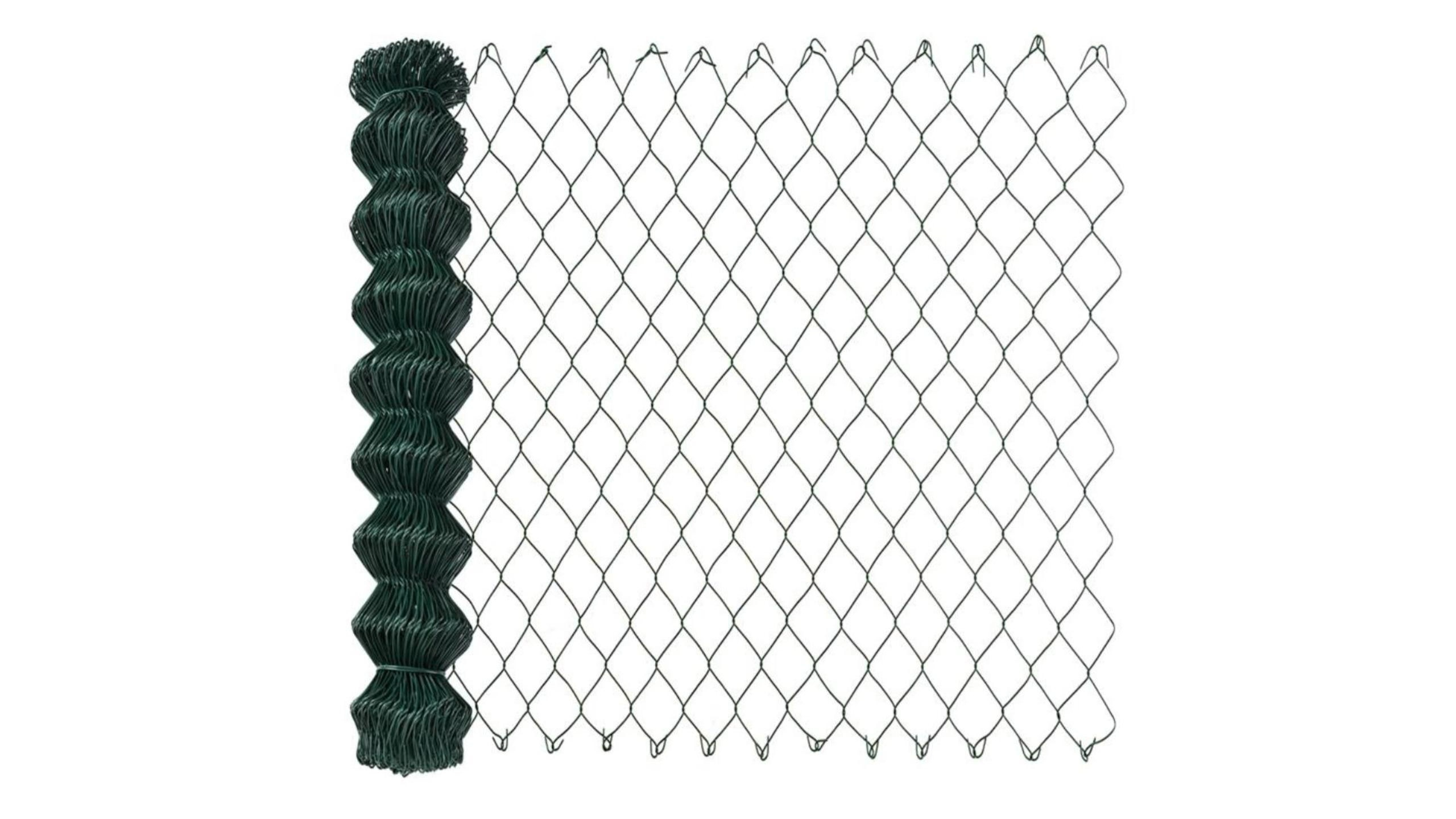 Black pvc coated chain link fence panels wire mesh rolls galvanized iron mesh chainlink fence1