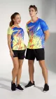 Mujeres sublimadas Men Sport Badminton Tennis Camiseta