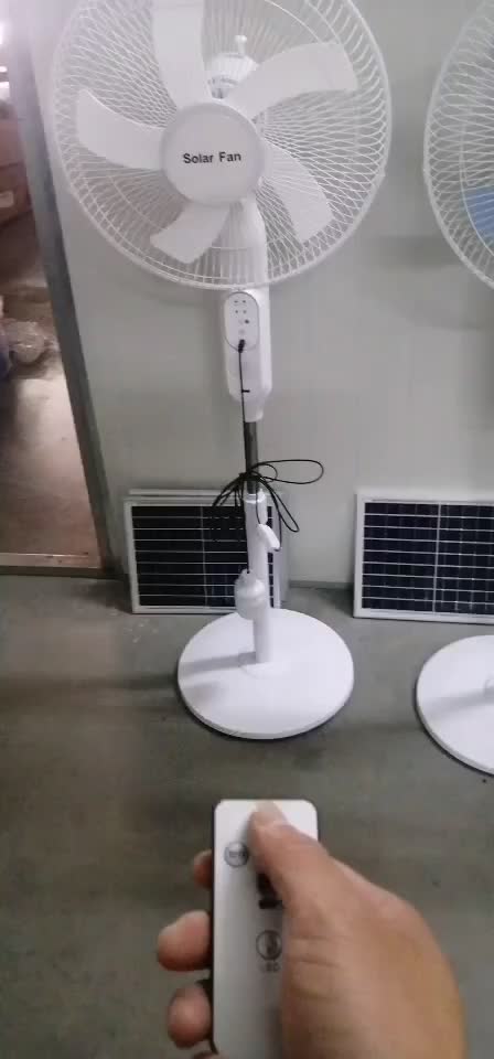 Desain Baru Rumah Gunakan 25W 12V Smart Remote Control Fan Solar Fan Rechargeable Standing Fan for Office Home Outdoor Camping1