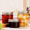 Factory Supplier Wide Mouth 75ml/100ml/150ml/180ml/220ml/280ml/380ml/500ml Glass Jar Mason Canned Sealed Storage Jar1