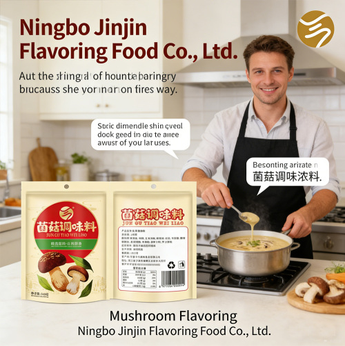 Sazonador en polvo natural de hongos Umami para cocinar en familia