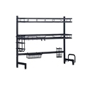 Used Metal Dish Rack with Spice Shelves for Kitchen Storage1