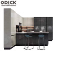 Modern Kitchen Cabinets Gray Glossy Cheap Price Wooden Cabinets Kitchen Cabinet Luxury1