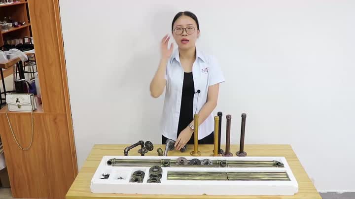 סוגרי מדף צינור מתכת