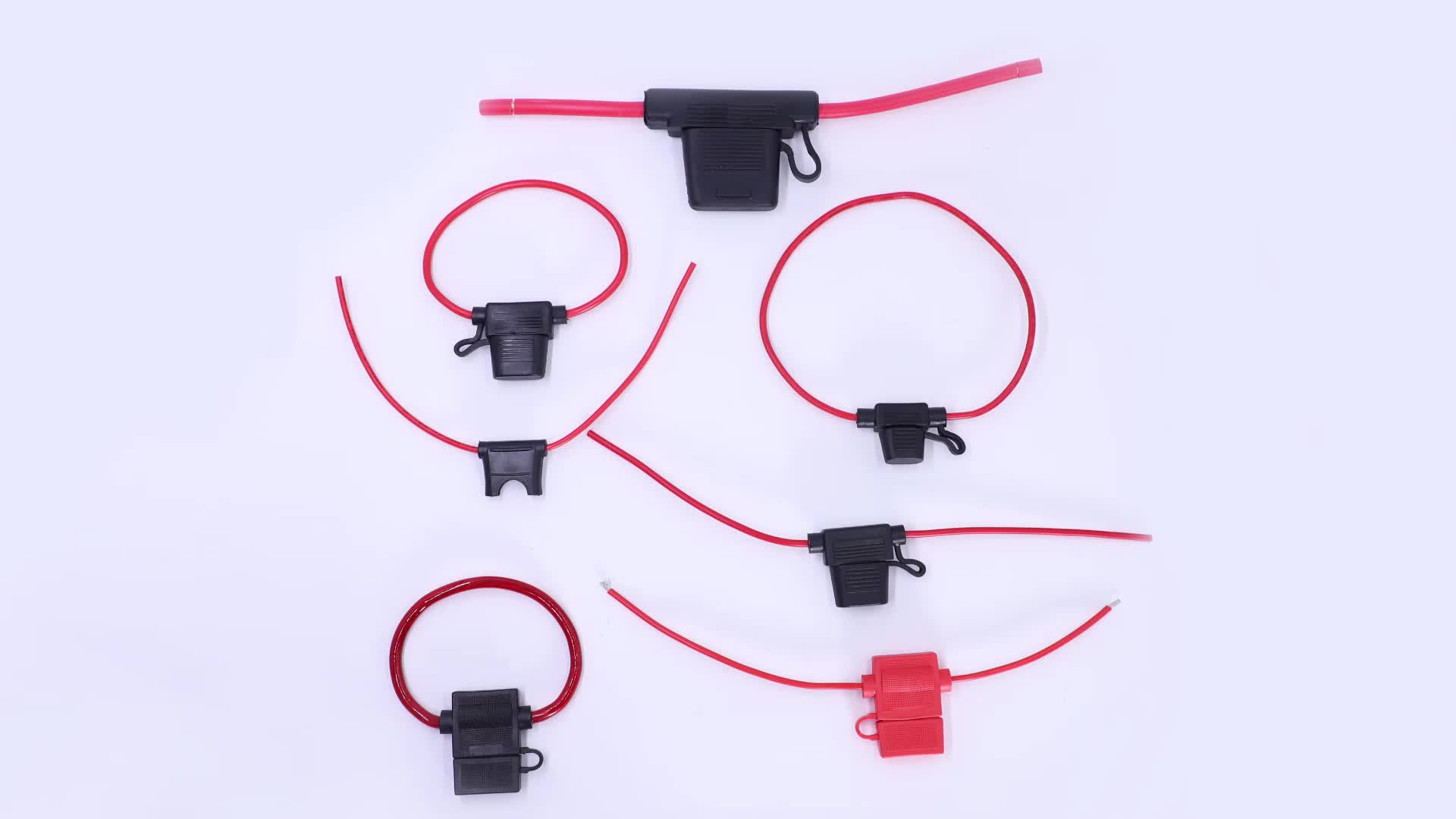 ATC/ATO 15A In-Line Fuse Holder 16 Gauge Wiring Harness 12V Standard Plug Socket Pack1