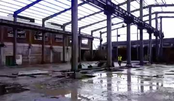Prefabricated steel structure workshop metal warehouse shed building PRV6