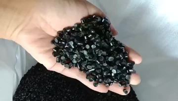 Video of black PVC wire granules