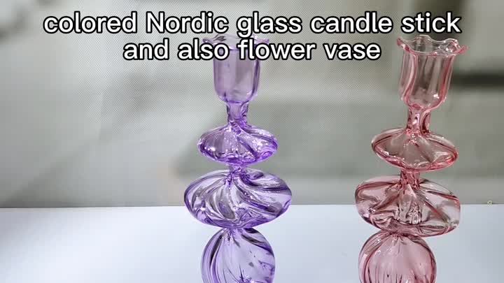 colored glass vase