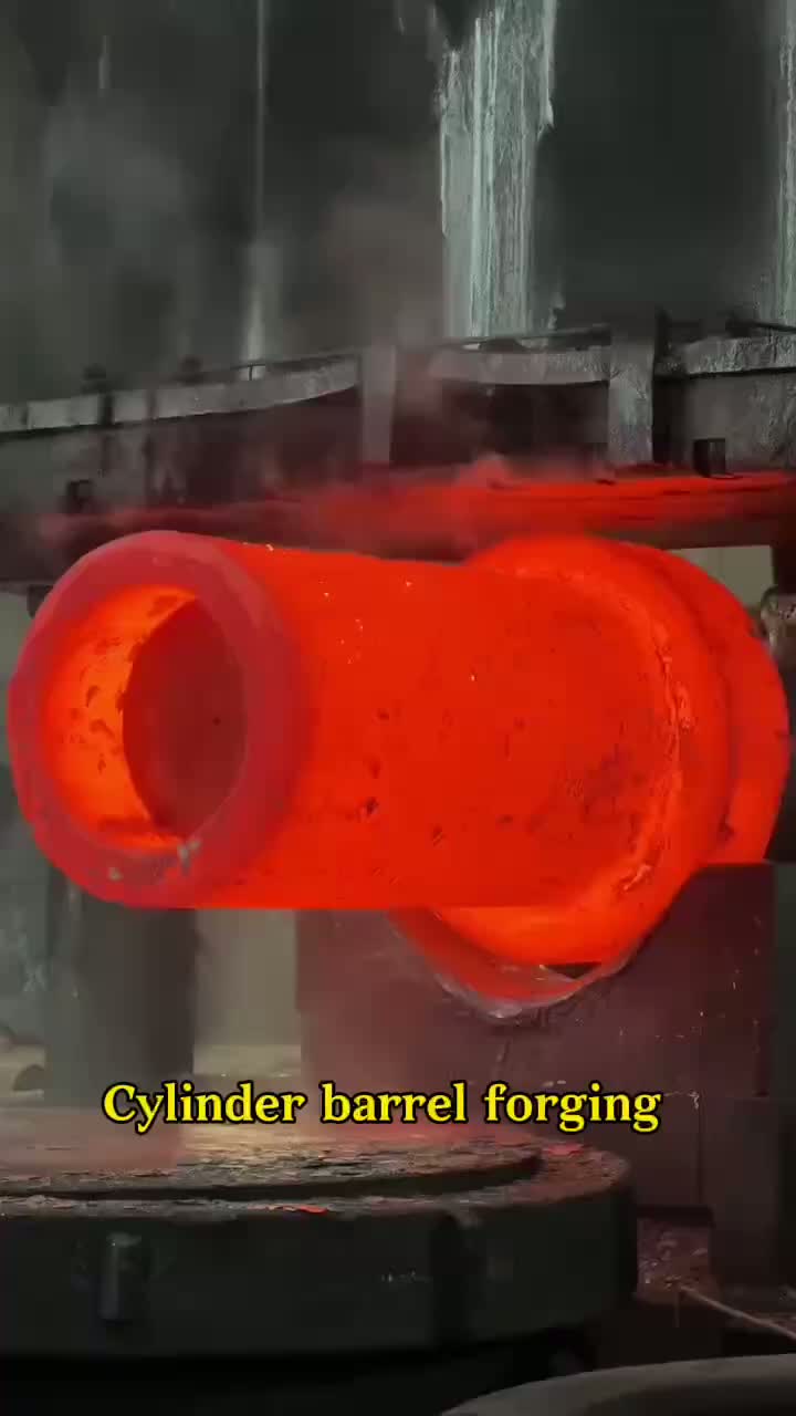 Cylinder barrel forging