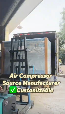 Various air compressors on display, successful shipment
