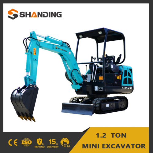 0.8ton 1ton 1.8ton 2.5ton Euro5 EPA Swing Boom Boom pulgar Hidráulico Goma Crayler Pista de goma Micro Small Digger Factory Mini Excavator