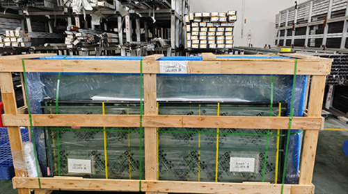 Aluminum alloy folding door packaging for Philippine customers completed