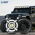 5.75 Inch Led Headlight With Angels Eyes Led White/yellow Motorcycle Led Headlight 5.75'' For Jeep Cherokee Work Light For Truck1