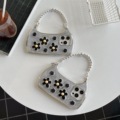 Black Flower Hard Phone Cases for iPhone 15 Pro Max, 16 Pro, 14, 13, 12, and 111