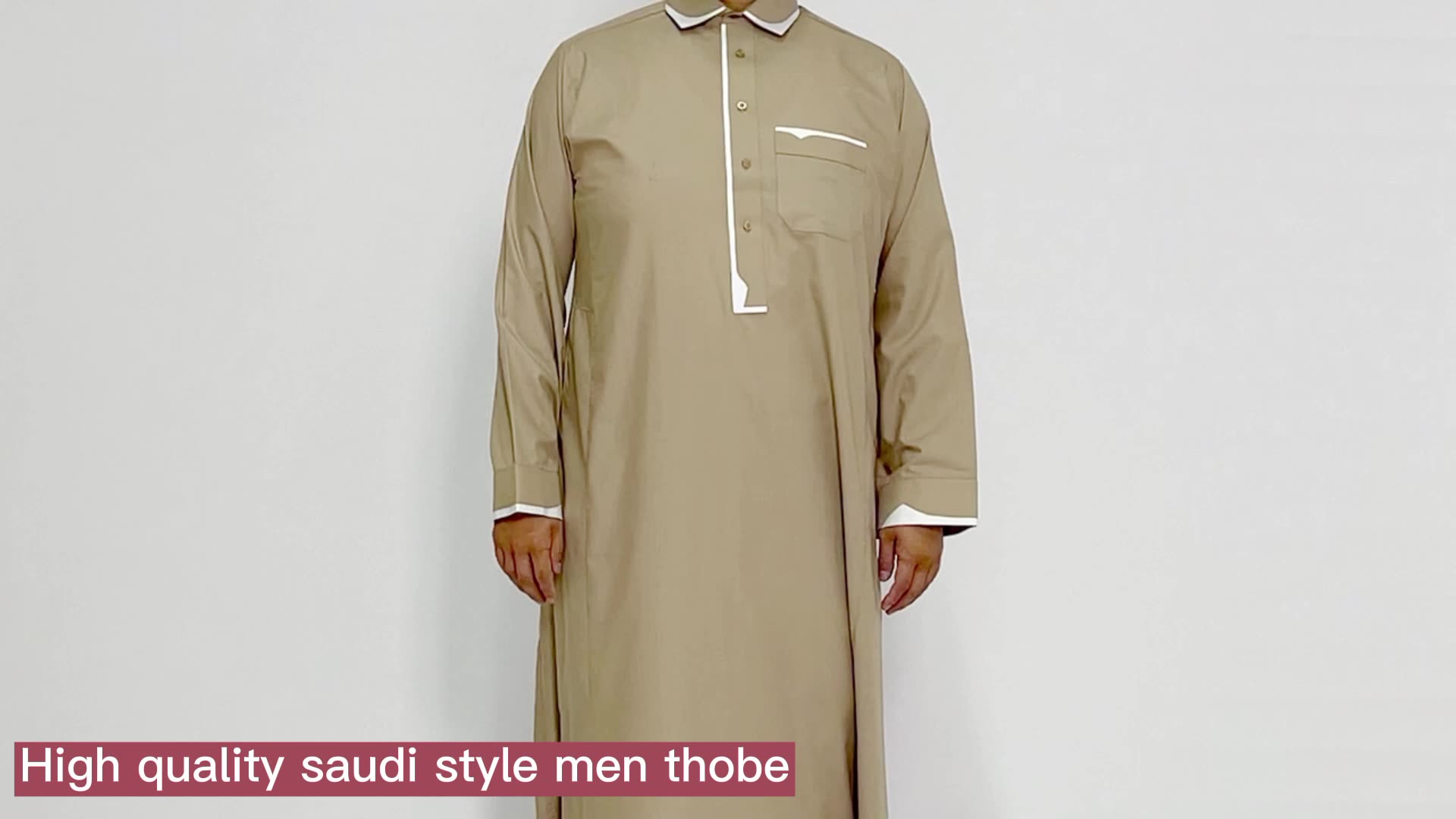 Vendita diretta in fabbrica Miglior prezzo nuovo modello Abaya in Dubai Muslim Dress Men Abaya1