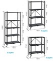 2024 Low Price 5 Tier Foldable Metal Storage Rack for Home Kitchen1