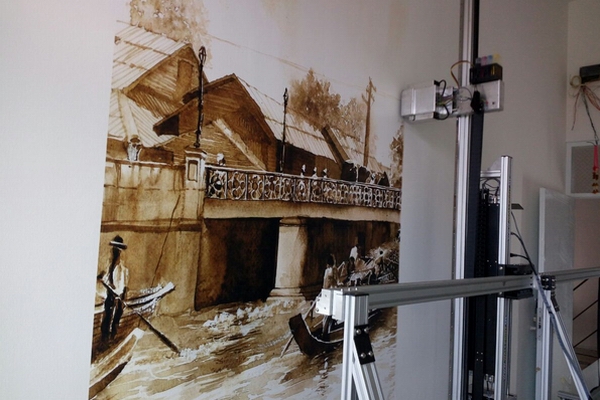 wall murals printing of hotel in Tailand