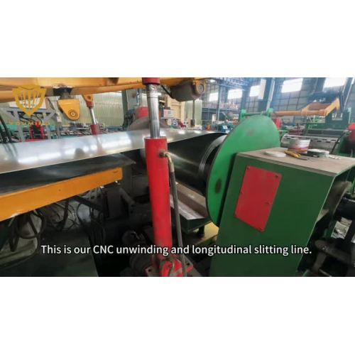 CNC Unwinding and longitudinal slitting line