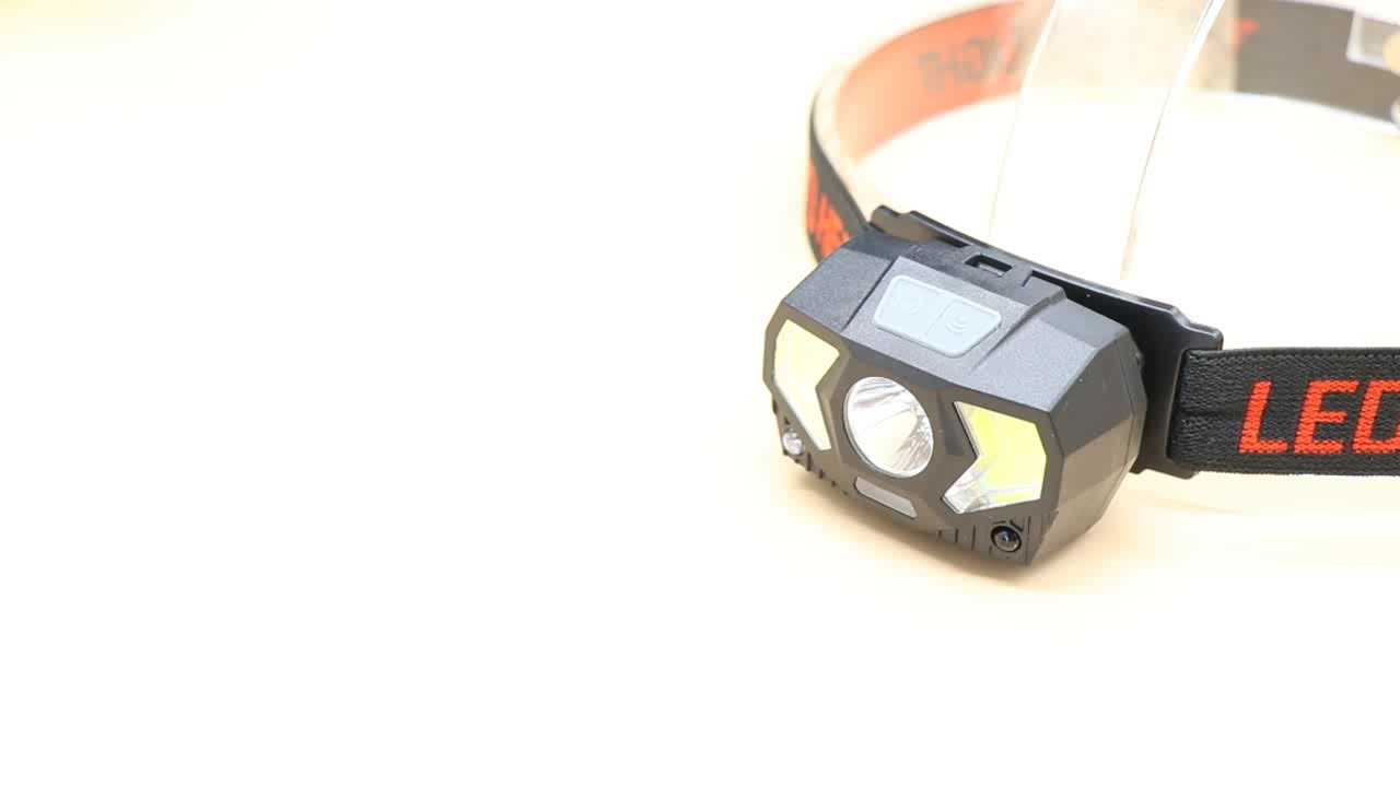 XPE + COB Mini LED Lampe frontale imperméable Body Senting Bike Lights USB RECHARGAGE BICYLYS LUMILES FRANT