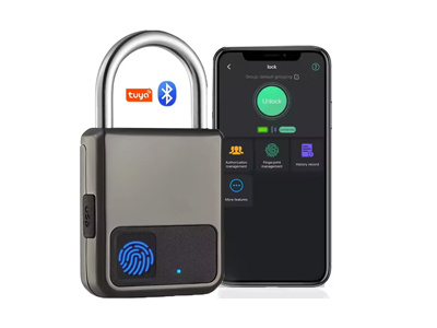 Smart Fingerabdruck Vorhängeschloss: sicher und schlüssig mit Typ-C ”