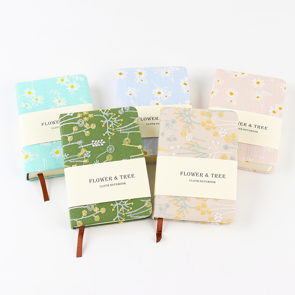 Handmade Fabric Embroidered Notebook