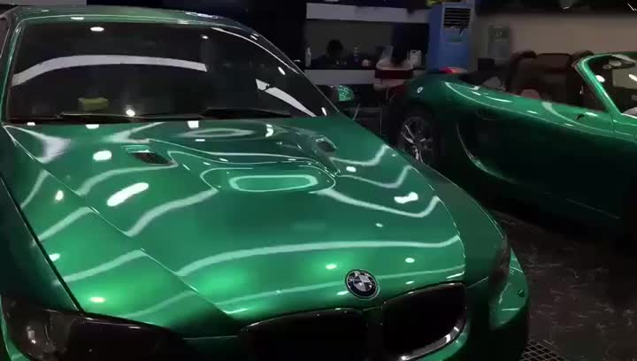 metal paint Emerald green .mp4