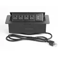 Biqio Desktop Pop-up Outlet with 4 Power Sockets and 2 USB Ports1