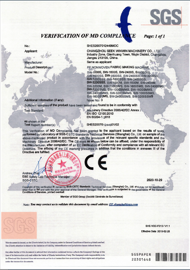 CE CERTIFICATE