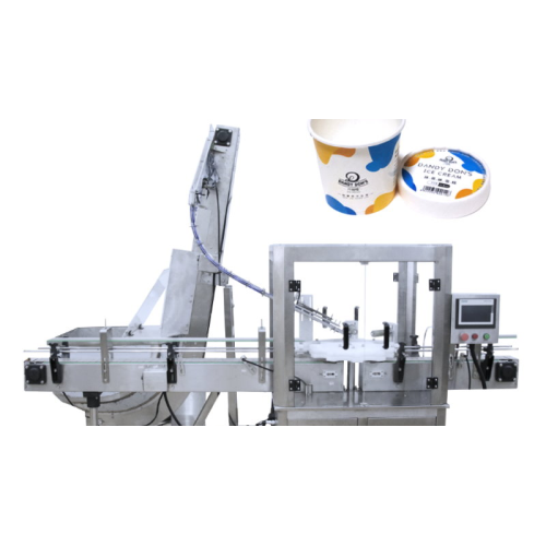 Automatic roller wheel capping machine for PET bottles with automated lid feeding elevator1