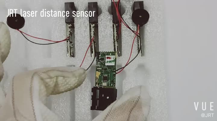 Sensores de distancia láser de flujo UART de 20 m con zumbador