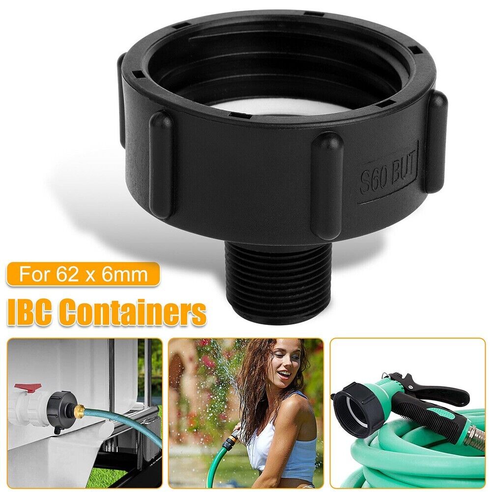 Polypropylene S60x6 3/4" Male Garden Hose Pipe Adapter