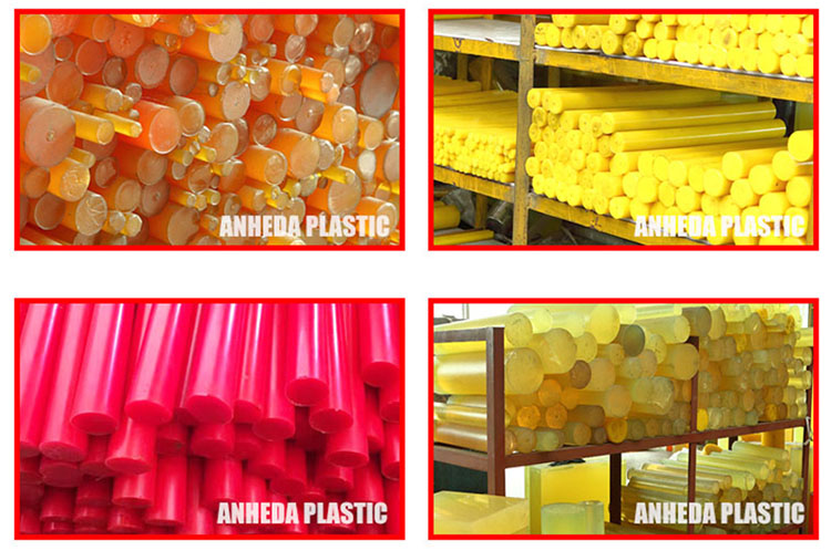 90A Custom polyurethane product Rubber PU mold springs Polyurethane rod pu bar