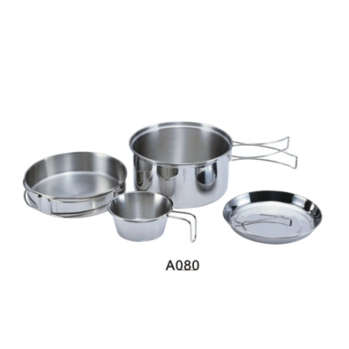 A Versatile Outdoor Cooking Experience: Stainless Steel Camping Pot Set