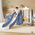 2024 Hobby Tree Bus Theme Indoor Plastic Kid Slide and Swing Set in New Color1