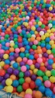 रंगीन 4 जी पीई महासागर बॉल प्लास्टिक मिनी बॉल