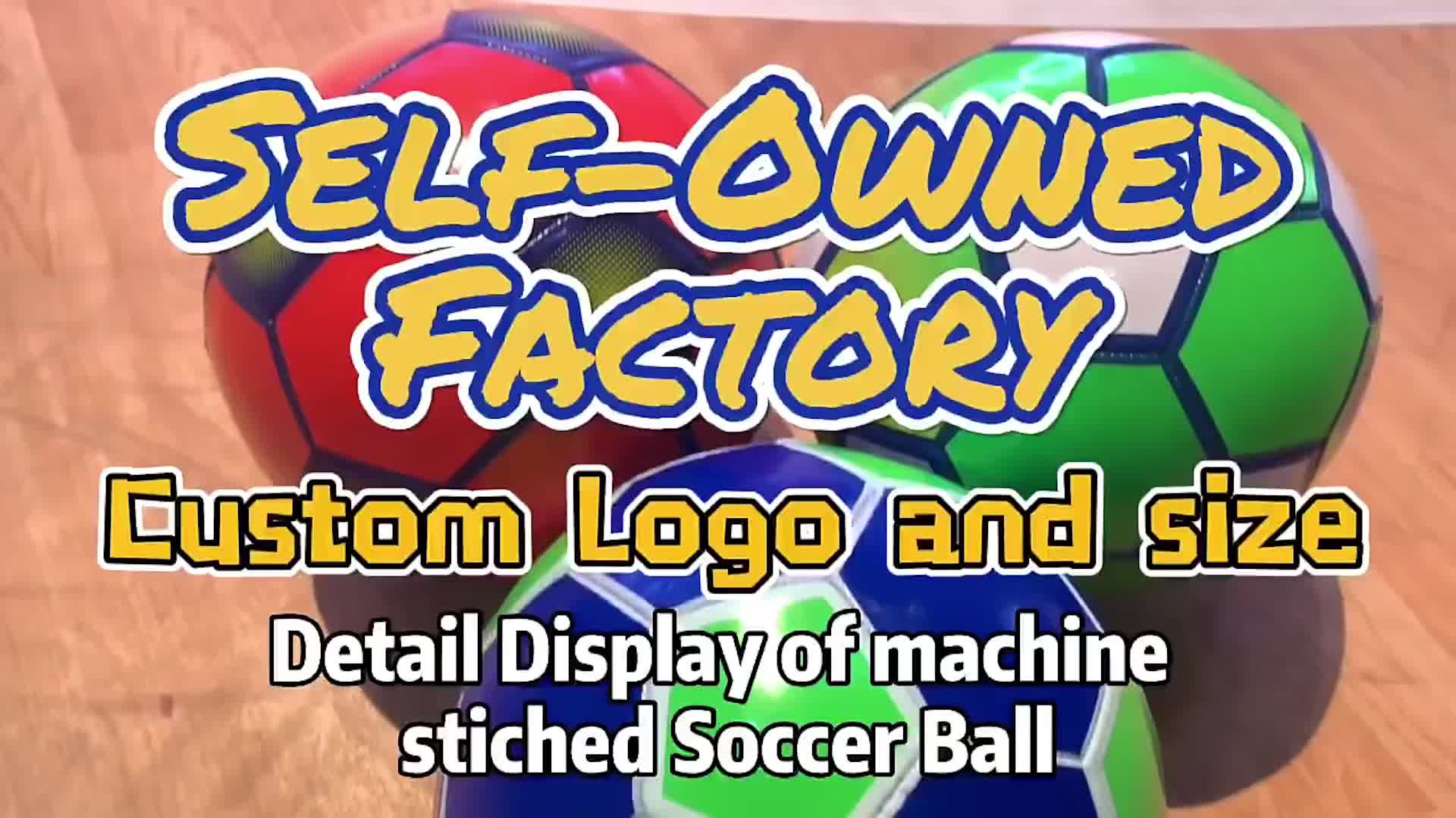 Balon de Futbol Machine Machine Sitched 12 لوحة كرة قدم الحجم 3 4 51